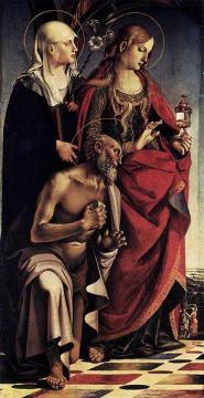 Saint Augustine Alterpiece (left wing) Artwork by Luca Signorelli