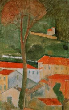 Landscape Artwork by Amedeo Modigliani
