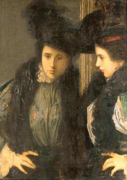 The Green Bodice Artwork by Julian Alden Weir