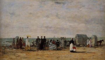 The Beach at Trouville Artwork by Eugène-Louis Boudin