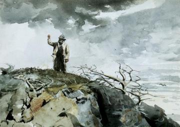 The Watch, Eastern Shore, Prout's Neck Artwork by Winslow Homer