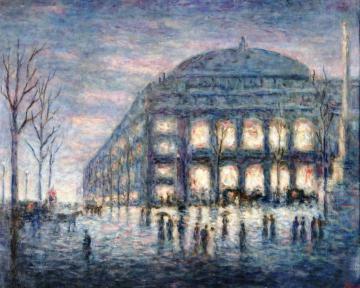 View of the Theâtre du Châtelet Artwork by Maximilien Luce