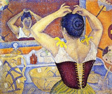 Woman Arranging Her Hair, Opus 227 Artwork by Paul Signac