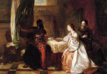 Othello Recounting His Adventures To Desdemona Artwork by Robert Alexander Hillingford