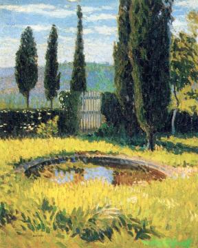 Bassin au fond du parc, Marquayrol Artwork by Henri Martin