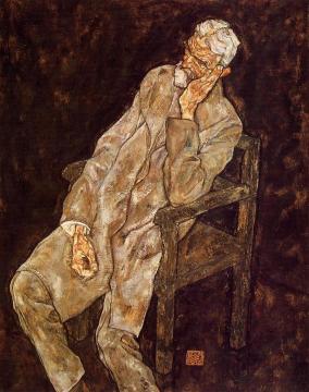 Portrait of an Old Man Artwork by Egon Schiele