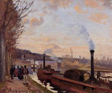 The Seine at Port-Marly Artwork by Camille Pissarro