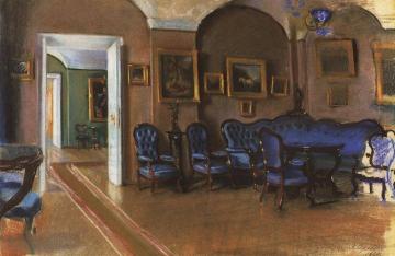 Gatchina, Interior Artwork by Zinaida Serebriakova