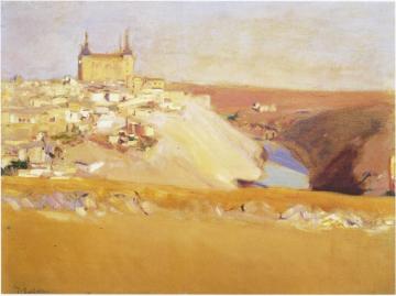 View of Toledo Artwork by Joaquin Sorolla y Bastida