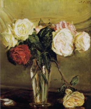 Vase Of Roses Artwork by Jacques Emile Blanche