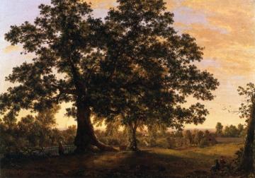 The Charter Oak at Hartford Artwork by Frederic Edwin Church