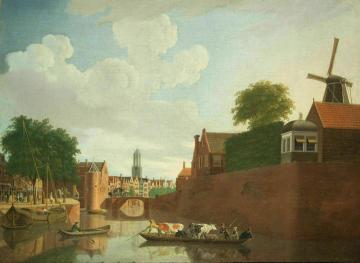 Utrecht Bastion with Weerd and Sand Gate Bridge Artwork by Hendrik Keun