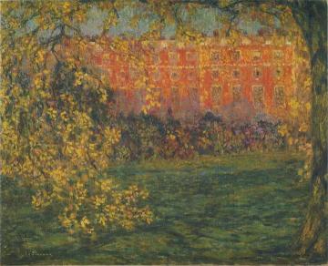 Autumn at Hampton Court Artwork by Henri Le Sidaner
