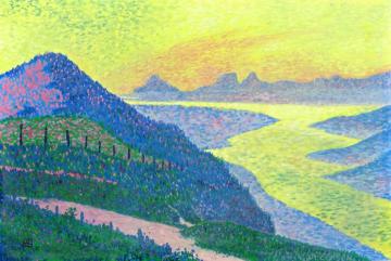 Sunset at Ambleteuse Artwork by Theo van Rysselberghe