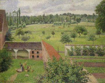 View from My Window, Eragny-sur-Epte Artwork by Camille Pissarro