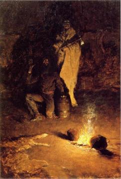 Guard of the Whiskey Trader Artwork by Frederic Remington