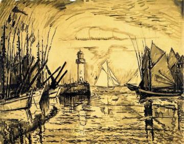 The Lighthouse, Groix Artwork by Paul Signac