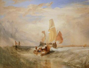 'Now for the Painter' (Rope) - Passengers Going on Board Artwork by Joseph Mallord William Turner