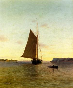 View On The Hudson River Artwork by Francis Augustus Silva