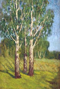 Landscape With Birches Artwork by Igor Grabar