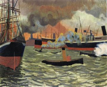 Hamburg's Port Artwork by Auguste Herbin