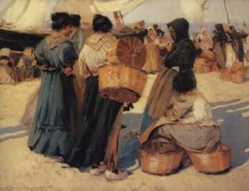 Pescadoras Artwork by Enrique Martinez Cubells