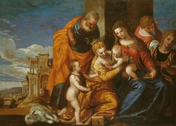 The Mystic Marriage Of Saint Catherine Of Alexandria Artwork by Paolo Veronese