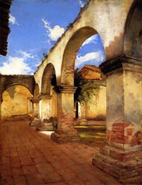 Mission San Juan Capistrano Artwork by Elizabeth Borglum