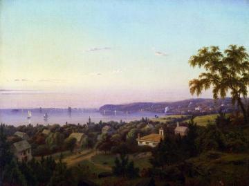 View Of Irvington Looking Toward Tarrytown, New York Artwork by Mauritz F. H. De Haas