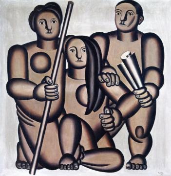 Three Figures Artwork by Fernand Léger
