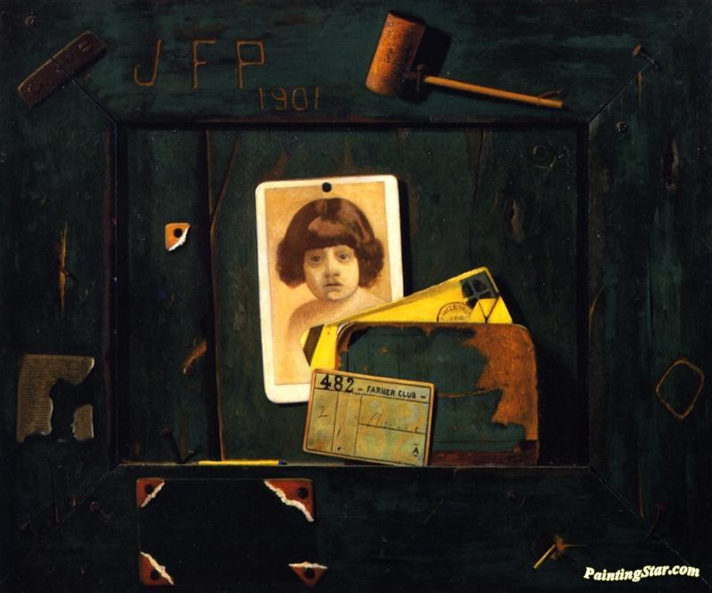 Portrait Of The Artist's Daughter Artwork by John Frederick Peto