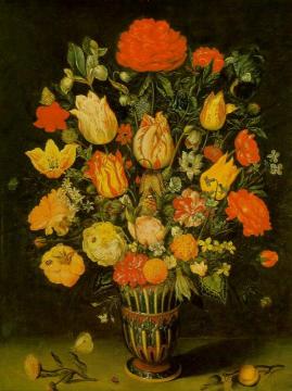 Still-life Of Flowers Artwork by Ambrosius Bosschaert