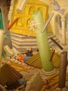 El dolor de Colombia Artwork by Fernando Botero