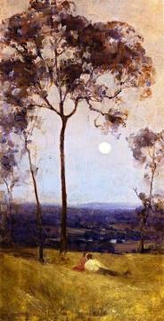 Above Us The Great Grave Sky Artwork by Sir Arthur Streeton