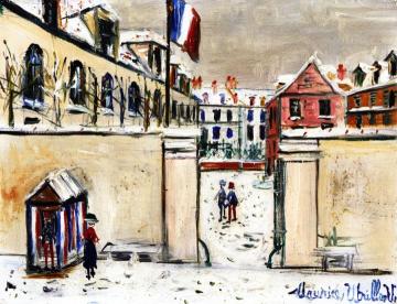 The Barracks at Soissons Artwork by Maurice Utrillo