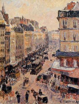 Rue Saint-Lazare Artwork by Camille Pissarro