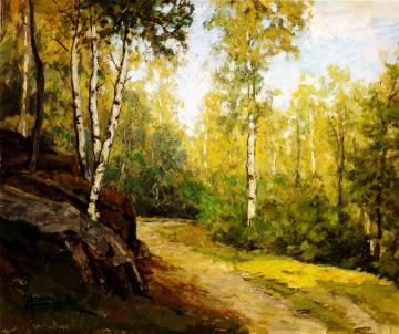 On the Edge of Woods Artwork by Luigi Comoli