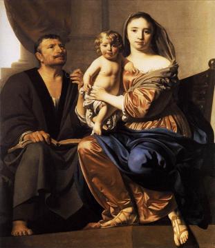 Holy Family Artwork by Caesar van Everdingen