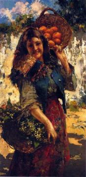 The Market Girl Artwork by Vincenzo Irolli