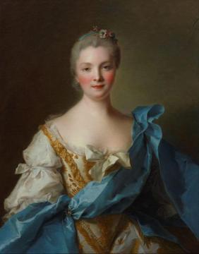 Madame de La Porte Artwork by Jean-Marc Nattier