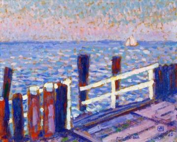 The Jetty Artwork by Theo van Rysselberghe