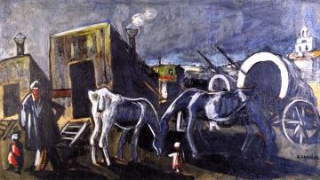 Gypsies at Saint-Maries Artwork by Auguste Chabaud