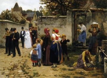 The Wedding Procession Artwork by Guillaume Seignac
