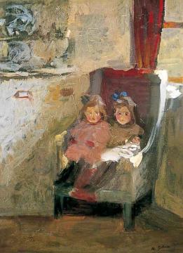 The Artist's Daughters Artwork by Harold Gilman