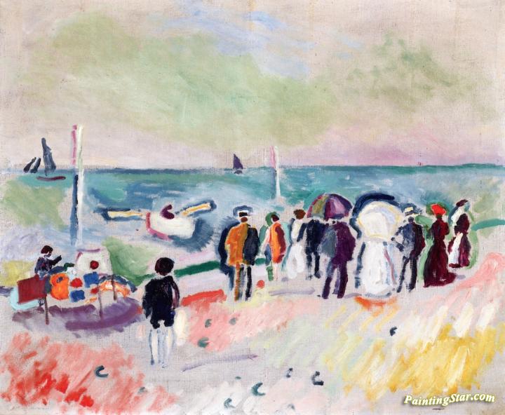 On the Beach Artwork by Raoul Dufy