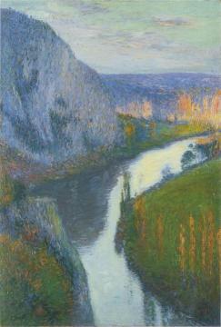 Vue sur le Lot de Saint Cirq Lapopie Artwork by Henri Martin