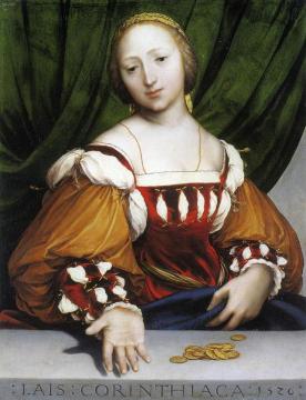 Lais Of Corinth Artwork by Hans Holbein the Younger