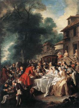 A Hunting Meal Artwork by Jean François De Troy