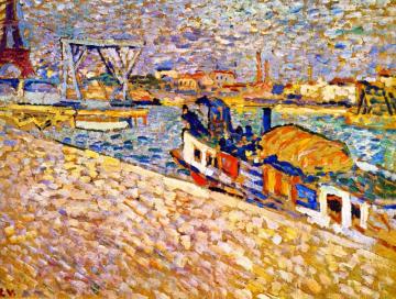 The Seine And The Eiffel Tower Artwork by Louis Valtat