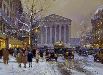 Rue Royale, Madeleine Artwork by Edouard Léon Cortes